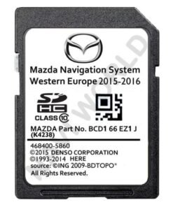 Mazda Europe BCD166EZ1J Denso Sat Nav SD card 2016