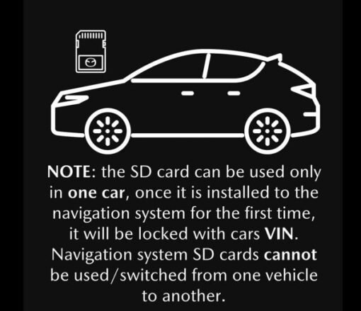 Mazda Australia / New Zealand BCVL66EZ1B Sat Nav SD card 2024 - Image 4
