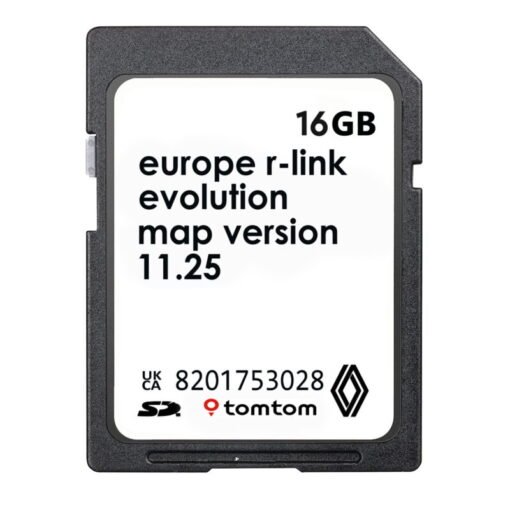 Renault 8201753028 R-Link TomTom 11.25 Sat Nav SD Card Europe 2024