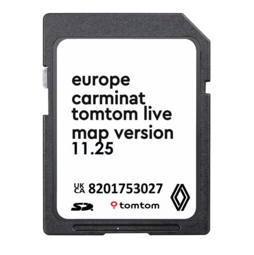 Renault 8201753027 Carminat TomTom Live 11.25 Sat Nav SD card Europe 2024