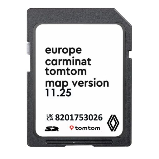 Renault 8201753026 Carminat TomTom Non Live 11.25 Sat Nav SD Card Europe 2024