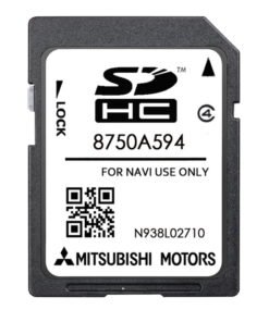 Mitsubishi 8750A594 Sat Nav SD card MMCS W15 W17 Europe 2024