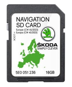 Skoda 5E0051236 Europe Sat Nav SD card Amundsen MIB1 2023