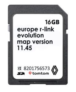 Renault 8201756573 R-Link TomTom 11.45 Sat Nav SD Card Europe 2025