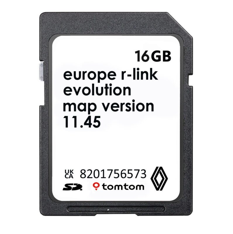 Renault 8201756573 R-Link TomTom 11.45 Sat Nav SD Card Europe 2025
