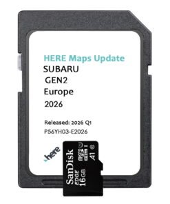 Subaru Gen2 P56YH03-E2026 Navigation Sat Nav Micro SD card Europe 2026