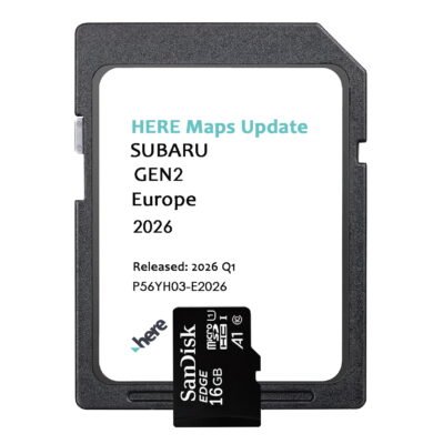Subaru Gen2 P56YH03-E2026 Navigation Sat Nav Micro SD card Europe 2026